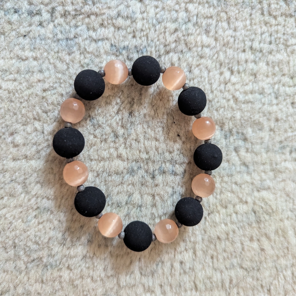 Italian Volcanic Bead Bracelet